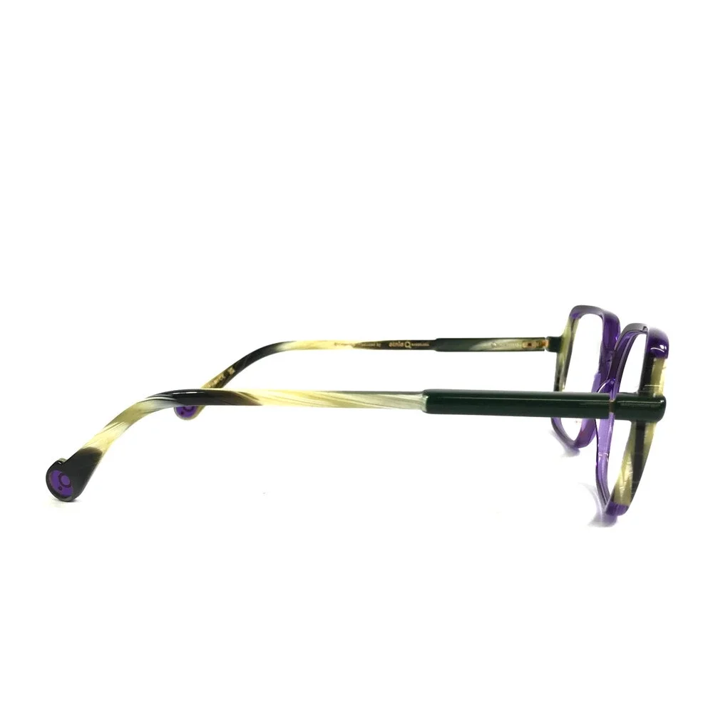 Etnia Barcelona Eyeglasses Frames SIMA PUHO Purple Horn Square 52-15-138